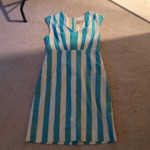 Joules blue and white dress US 4